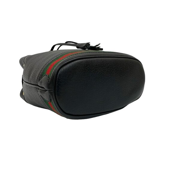 GUCCI Black Leather Shoulder Bag - Picture 7 of 10